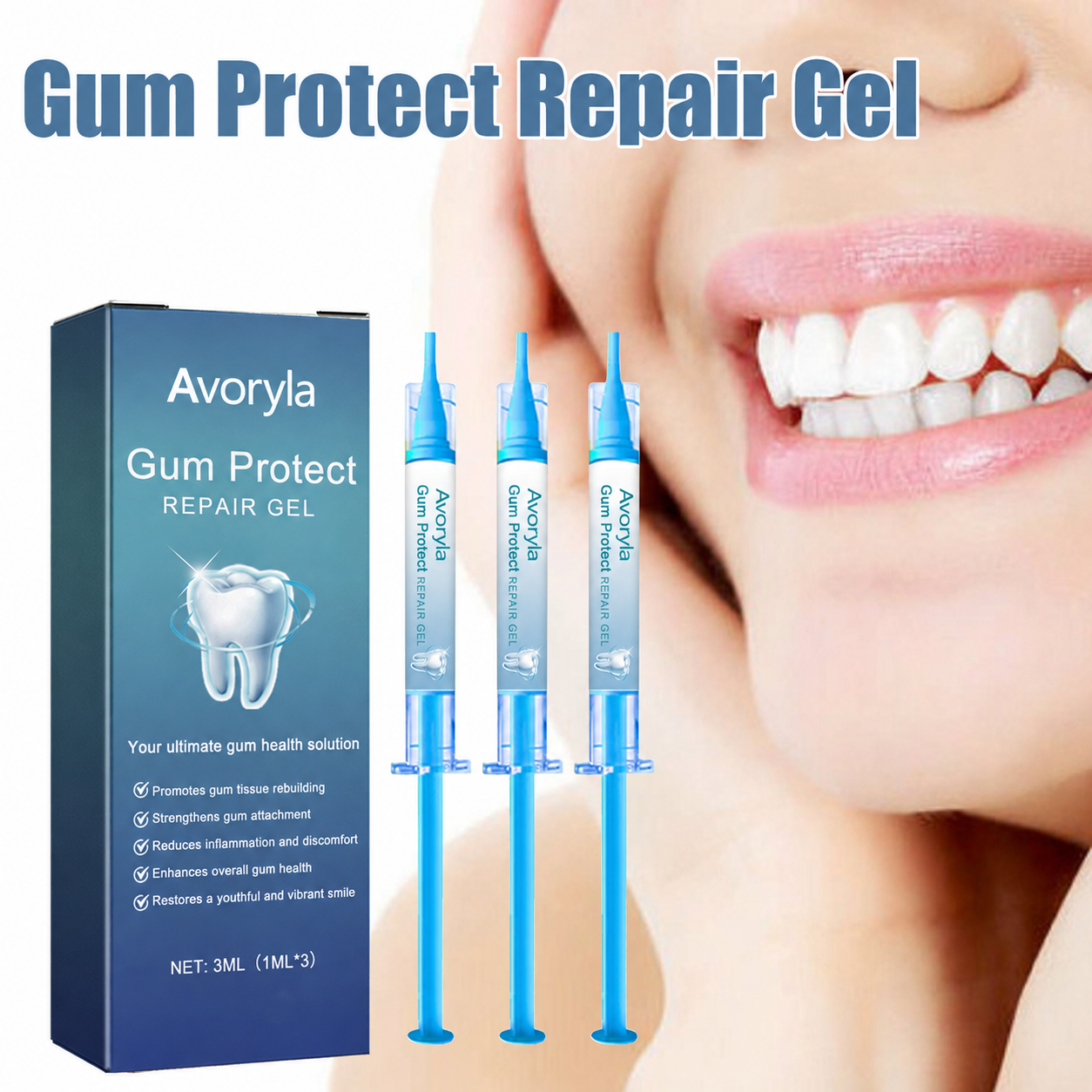 Avoryla Gum Protect Repair Gel — Rebuild Gums, Reduce Inflammation & Restore Your Smile